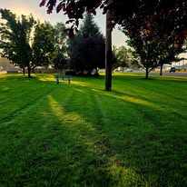 Well maintained commercial lawn