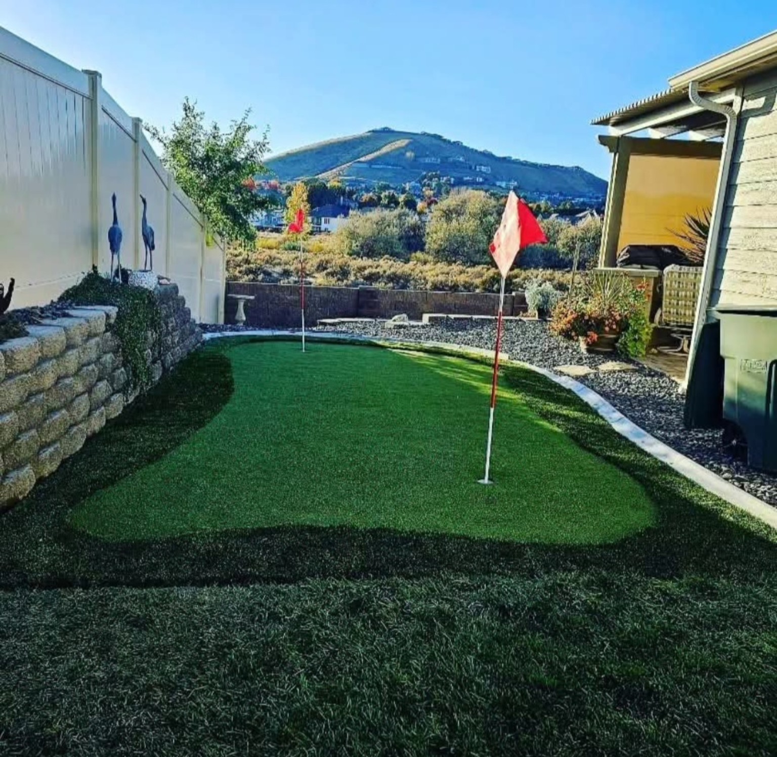 Artificial turf installation